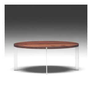 Naver Collection | AK 960-982 Ovalt Sofabord, Træsort Eg hvidolie, Størrelse 137x70 cm, Variant Uden glashylde