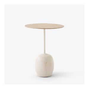 &Tradition | Lato LN8/ LN9 - Wood, Variant Crema Diva marmor | Oak, Størrelse LN8 | Rund