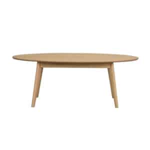 ROWICO oval Yumi sofabord - natur egetræsfiner og eg (130x65)