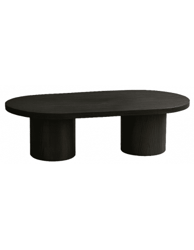 VIK Ovalt sofabord i mdf 120 x 60 cm - Sort